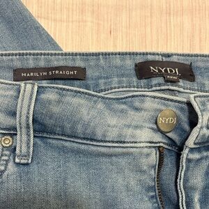 NYDJ Marilyn Straight Light Blue Jeans